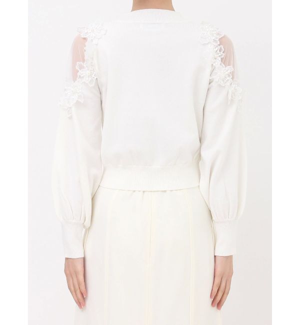 dazzlin「ショルダーフラワーニットプルオーバー」|ニット・セーター|