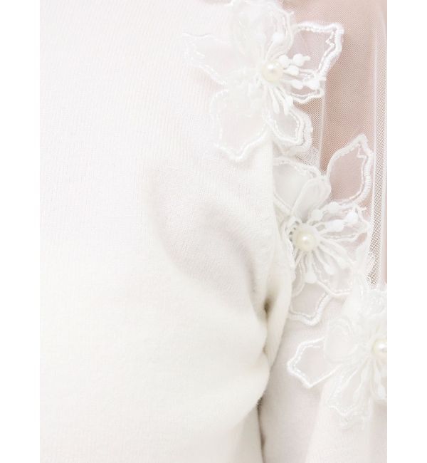 dazzlin「ショルダーフラワーニットプルオーバー」|ニット・セーター|