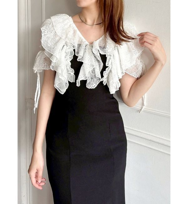 dazzlin「ラッフルリブワンピース」|ワンピース|