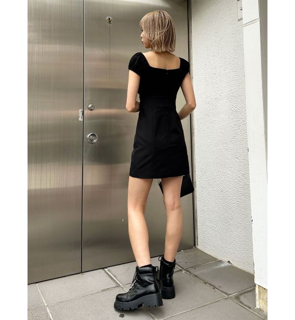 EMODA「ミニパフジップワンピース」|ワンピース|