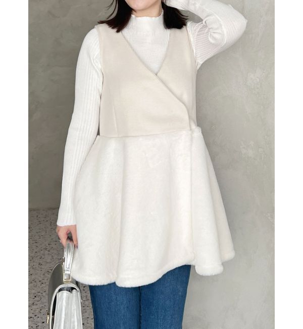 MERCURYDUO「ファージャンスカミニワンピース」|ワンピース|アイボリー