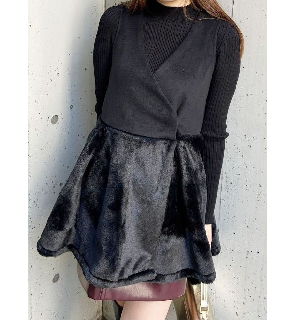 MERCURYDUO「ファージャンスカミニワンピース」|ワンピース|