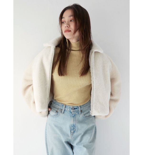 Ungrid「ボアバイカラーブルゾン」|ブルゾン・スタジャン|