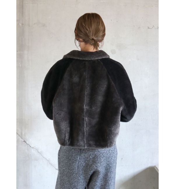 Ungrid「ボアバイカラーブルゾン」|ブルゾン・スタジャン|