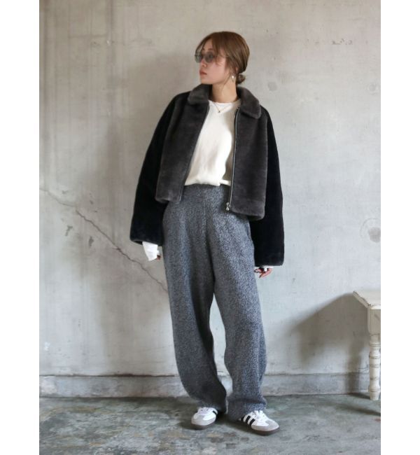 Ungrid「ボアバイカラーブルゾン」|ブルゾン・スタジャン|