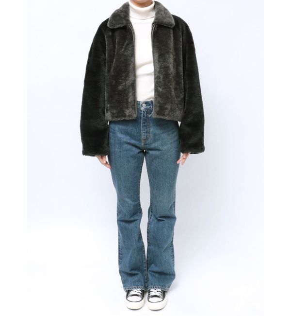 Ungrid「ボアバイカラーブルゾン」|ブルゾン・スタジャン|