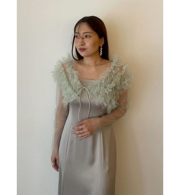 LAGUNAMOON「LADYチュールボレロキャミワンピース」|ワンピース|