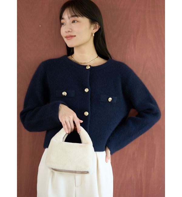 LAGUNAMOON「CHNラクーンニットジャケット」|カーディガン|