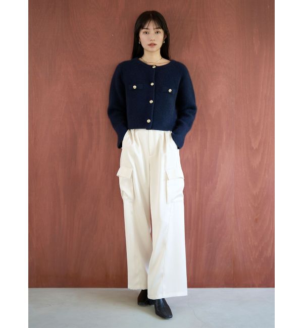 LAGUNAMOON「CHNラクーンニットジャケット」|カーディガン|