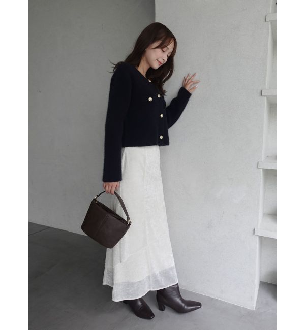 LAGUNAMOON「CHNラクーンニットジャケット」|カーディガン|