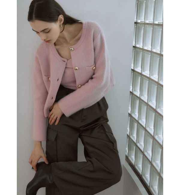 LAGUNAMOON「CHNラクーンニットジャケット」|カーディガン|