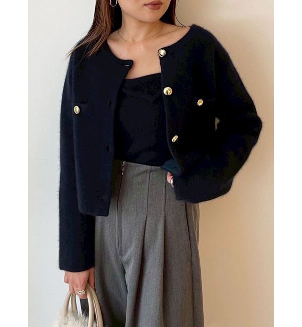 LAGUNAMOON「CHNラクーンニットジャケット」|カーディガン|