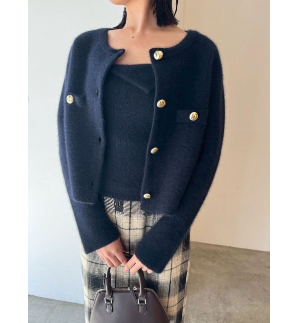 LAGUNAMOON「CHNラクーンニットジャケット」|カーディガン|