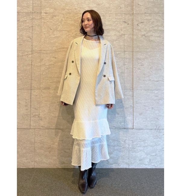 LAGUNAMOON「ツイードダブルテーラードジャケット」|テーラードジャケット|