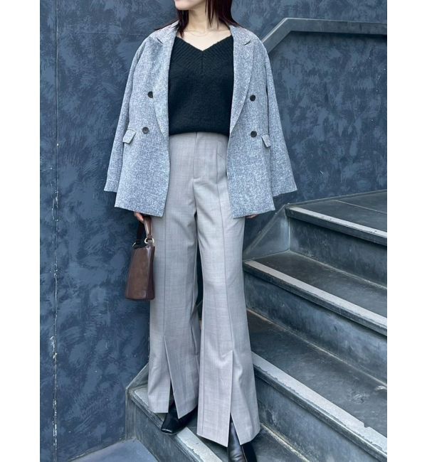 LAGUNAMOON「ツイードダブルテーラードジャケット」|テーラードジャケット|