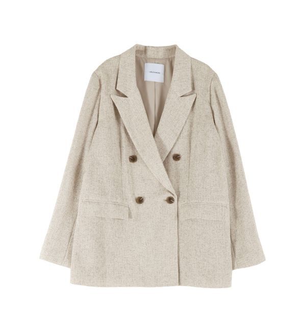 LAGUNAMOON「ツイードダブルテーラードジャケット」|テーラードジャケット|