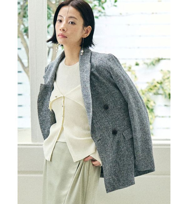 LAGUNAMOON「ツイードダブルテーラードジャケット」|テーラードジャケット|
