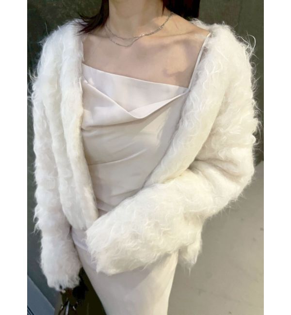 LAGUNAMOON「ファーライクニットカーデセットナローキャミワンピース」|ワンピース|