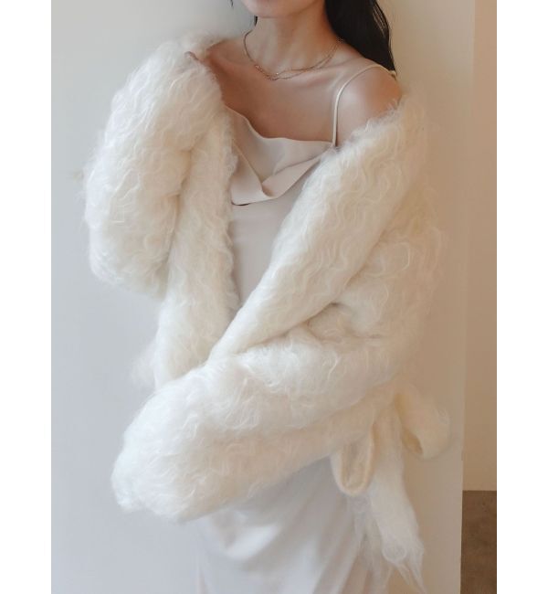 LAGUNAMOON「ファーライクニットカーデセットナローキャミワンピース」|ワンピース|