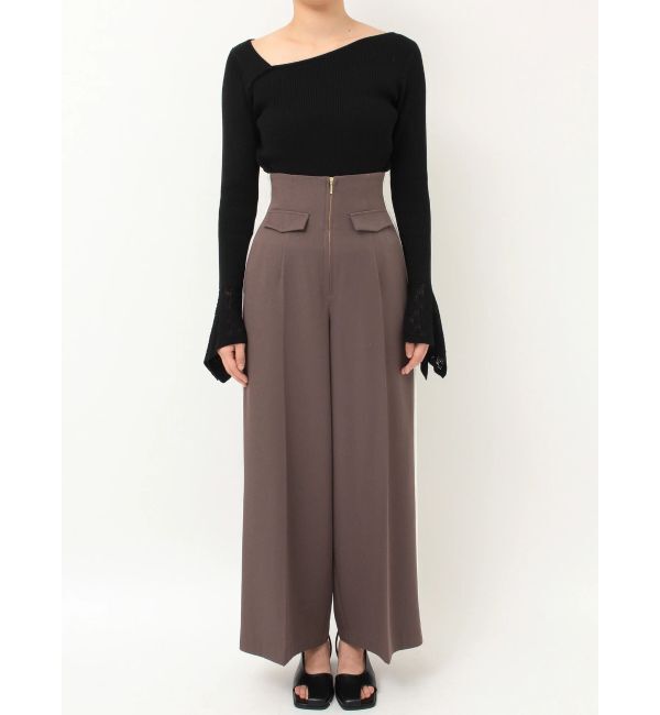 LAGUNAMOON「フロントジップラインパンツ」|その他|