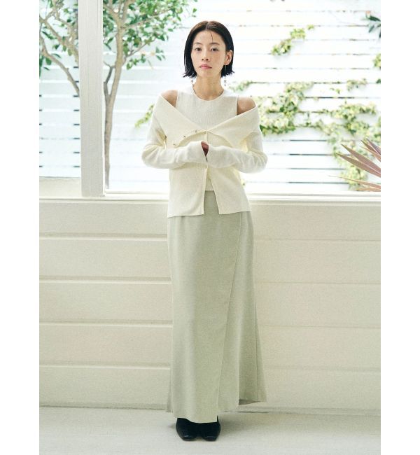 LAGUNAMOON「サテンラップデザインサテンナロースカート」|スカート|
