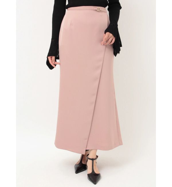 LAGUNAMOON「サテンラップデザインサテンナロースカート」|スカート|