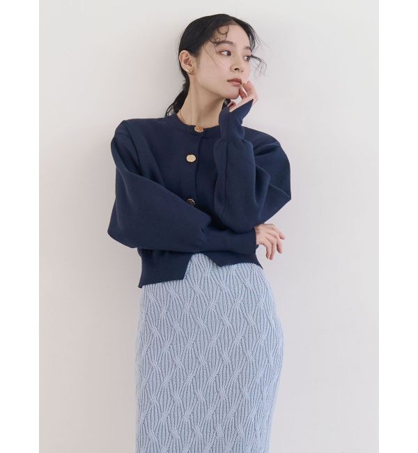 LAGUNAMOON「フォルムニットカーディガン」|カーディガン|