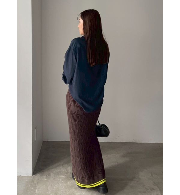 LAGUNAMOON「【POLO BCSコラボ】コットンケーブルニットカーディガンスカートセットアップ」|ワンピース|