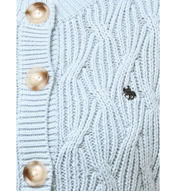 LAGUNAMOON「【POLO BCSコラボ】コットンケーブルニットカーディガンスカートセットアップ」|ワンピース|