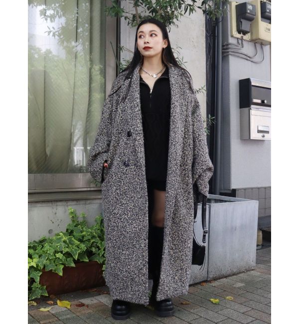 EVRIS「ハーフジップケーブルニットトップス【セットアップ着用可能】」|ニット・セーター|