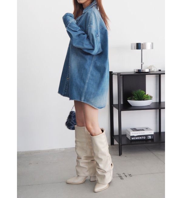 EVRIS「スラウチロングブーツ」|ロングブーツ|