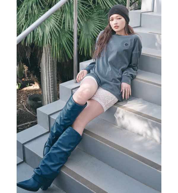 EVRIS「スラウチロングブーツ」|ロングブーツ|