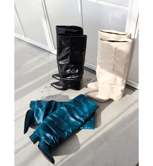 EVRIS「スラウチロングブーツ」|ロングブーツ|