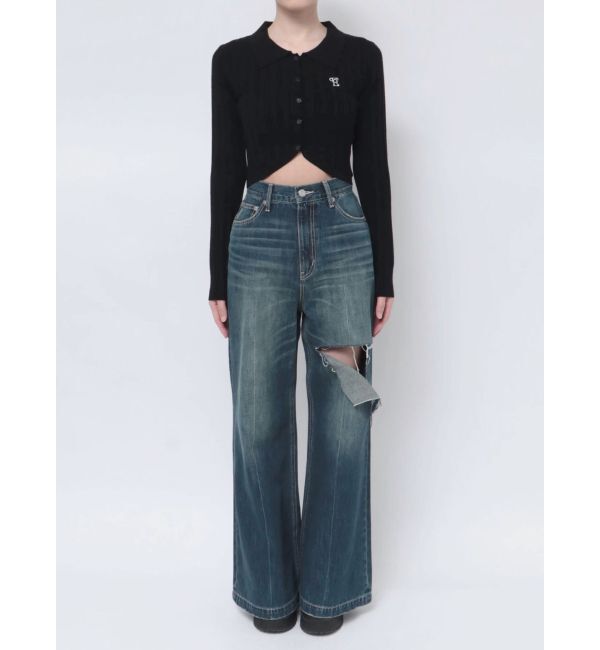 EVRIS「イレヘムシャツニットトップス」|ニット・セーター|