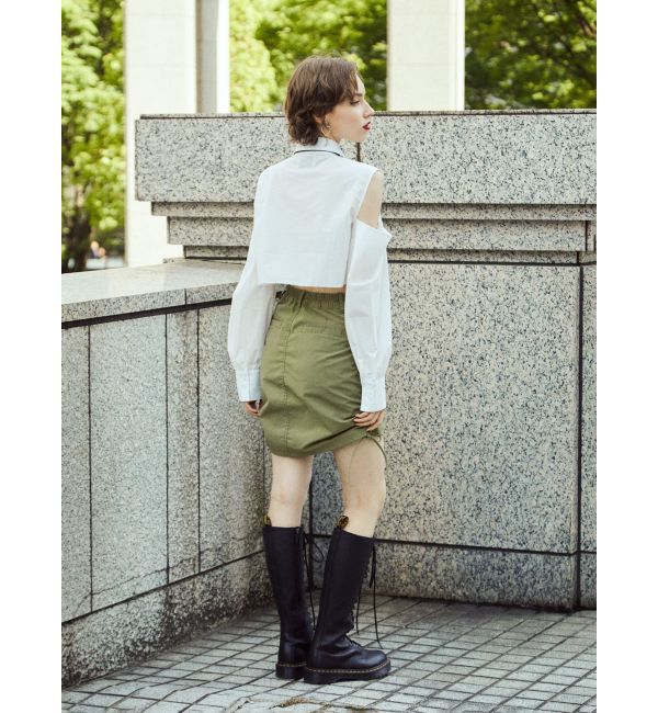 jouetie「ニーレングスサイドギャザースカート」|スカート|