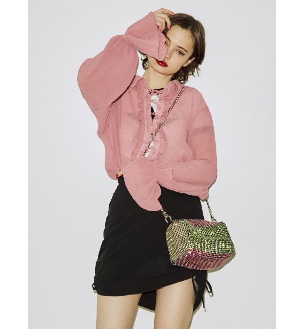 jouetie「ニーレングスサイドギャザースカート」|スカート|