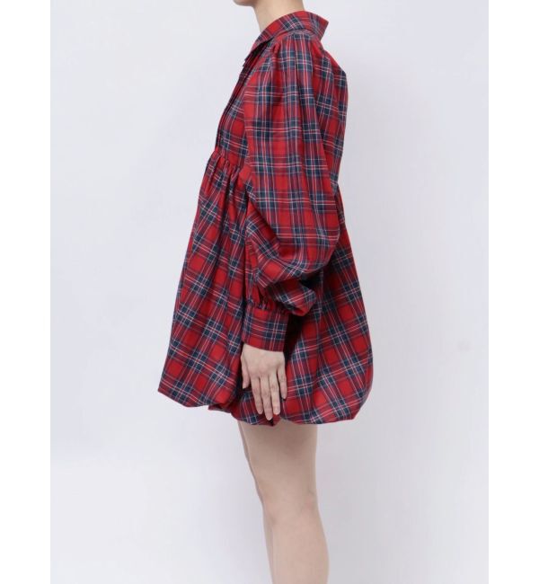 jouetie「シャツカラーバルーンミニワンピース」|ワンピース|