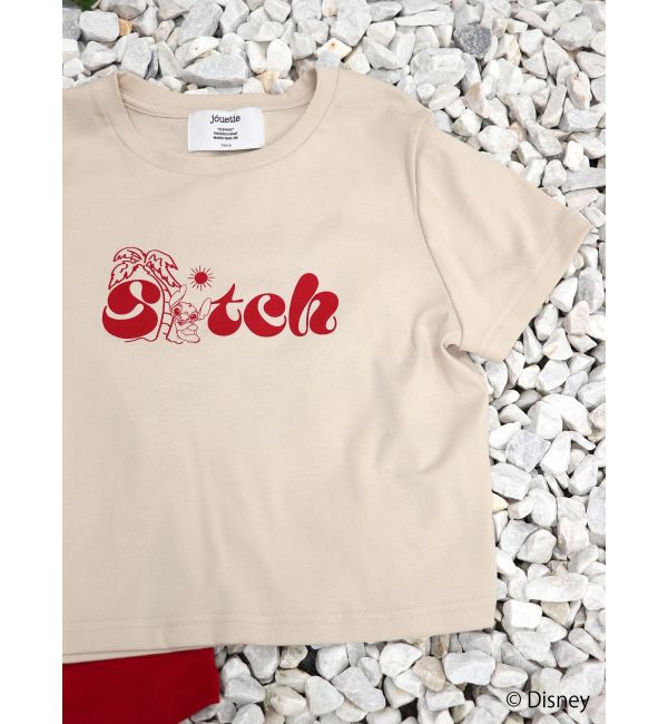 jouetie「【Lilo&Stitch】ロゴフィットTシャツ」|Tシャツ・カットソー|アイボリー