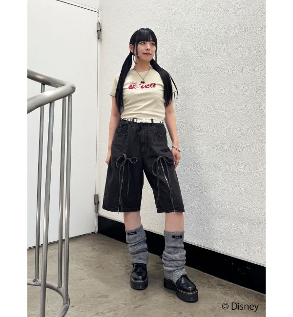 jouetie「【Lilo&Stitch】ロゴフィットTシャツ」|Tシャツ・カットソー|