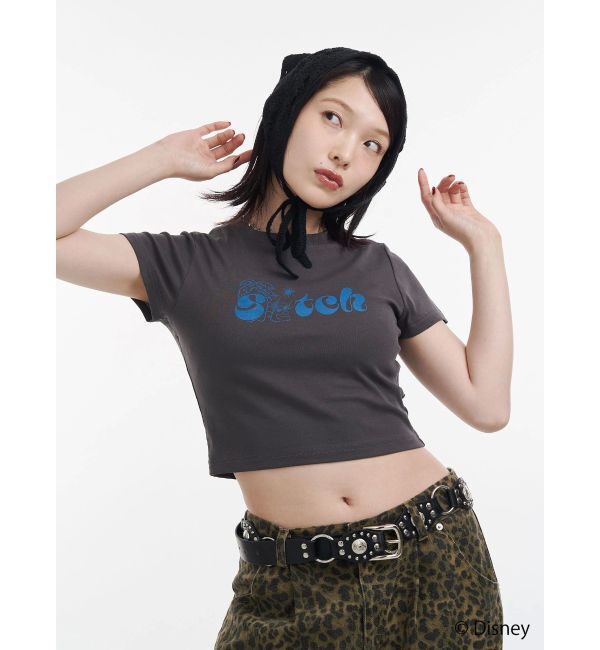 jouetie「【Lilo&Stitch】ロゴフィットTシャツ」|Tシャツ・カットソー|