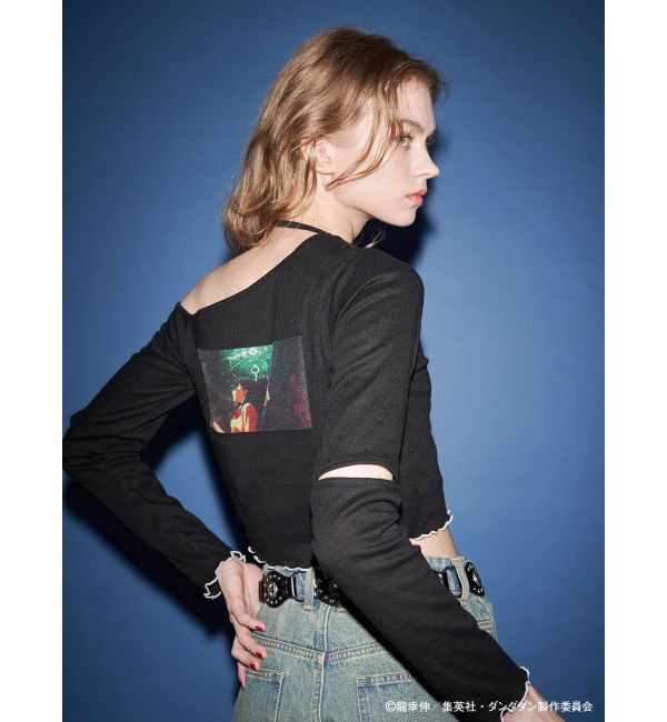 jouetie「【TVアニメ『ダンダダン』・jouetie】フィットオフショルトップス」|Tシャツ・カットソー|