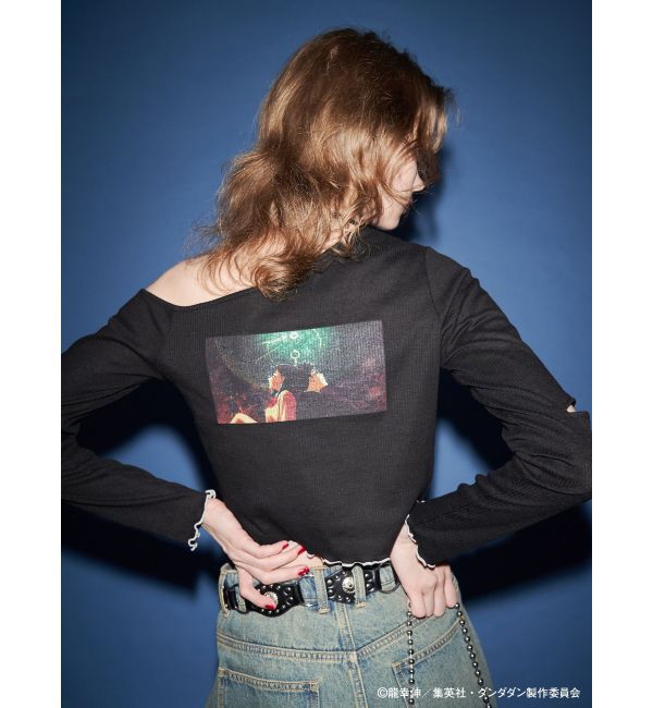 jouetie「【TVアニメ『ダンダダン』・jouetie】フィットオフショルトップス」|Tシャツ・カットソー|