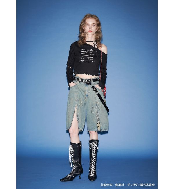 jouetie「【TVアニメ『ダンダダン』・jouetie】フィットオフショルトップス」|Tシャツ・カットソー|