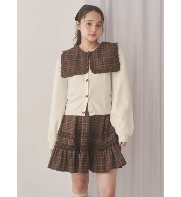 merry jenny「checkスクエアカラーミニワンピース」|ワンピース|