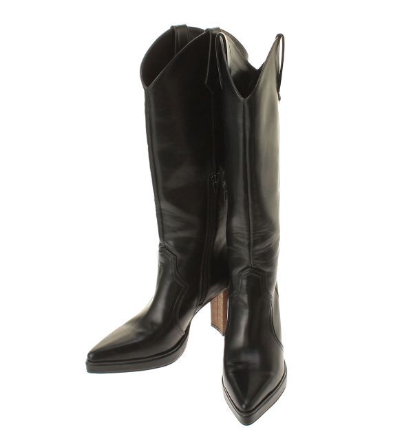 GYDA「ポインテットウエスタンブーツ」|ロングブーツ|