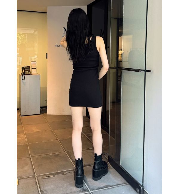 GYDA「オフショルショートトップスレイヤードタンクワンピース」|ワンピース|