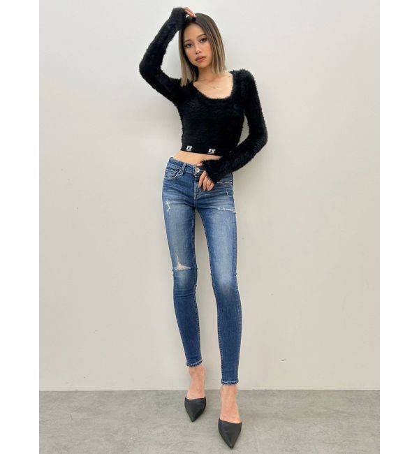 GYDA「G noobgydiesシャギーニットトップス」|ニット・セーター|