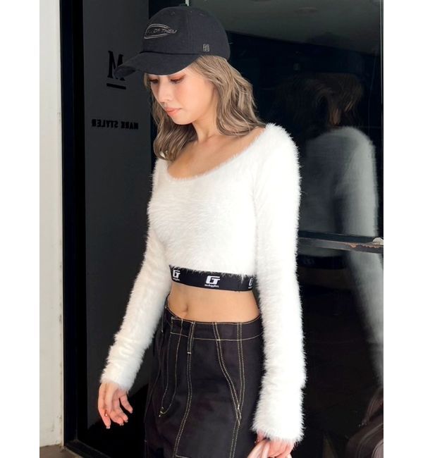 GYDA「G noobgydiesシャギーニットトップス」|ニット・セーター|