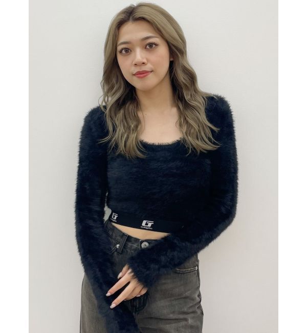 GYDA「G noobgydiesシャギーニットトップス」|ニット・セーター|