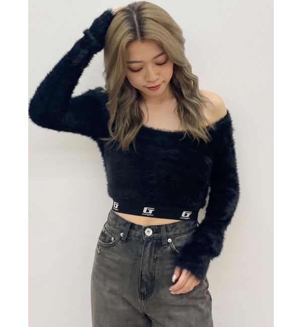 GYDA「G noobgydiesシャギーニットトップス」|ニット・セーター|